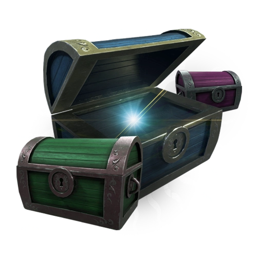 In the photo: three chests